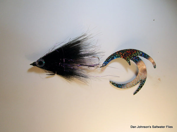 Paulo's Payara Fly - Black  Holo Black Dragon Tail IF331