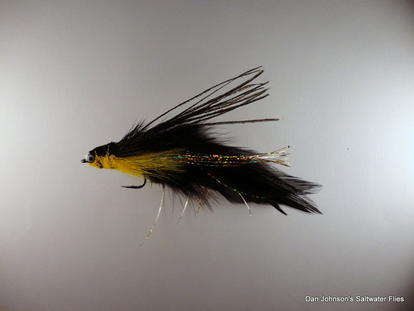 Flat Nose Andino Deceiver - Yellow Black, Hackle IF361