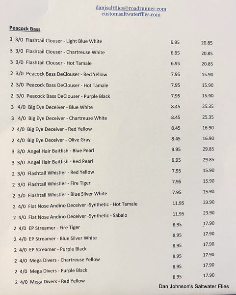 Peacock Bass Selection #1