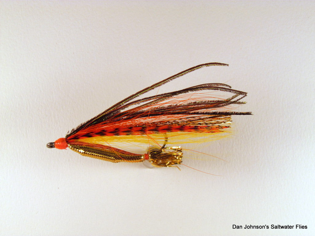 Rattle Rouser - Orange/ Yellow IN035 | CustomSaltwaterFlies