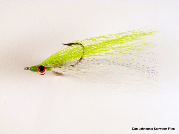 Clouser Minnow - Chartreuse White  IN067