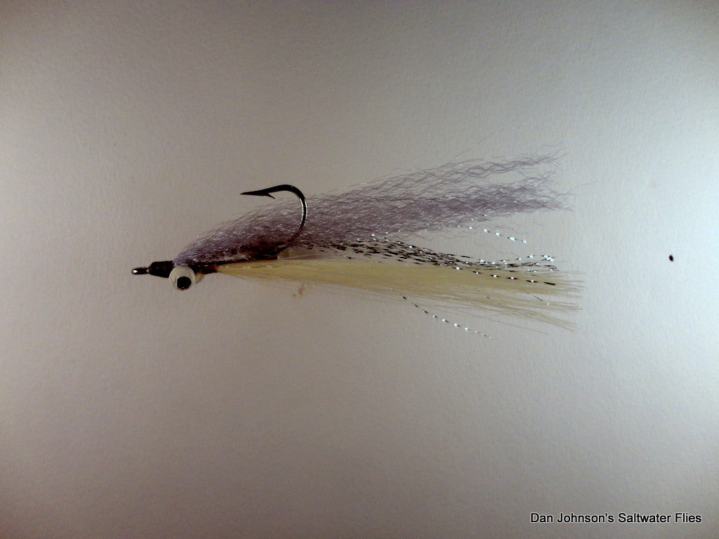 Clouser Minnow - Synthetic Gray White  IN070SYN