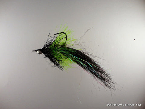 Willy the Pimp - Black Chartreuse Kyrstal Hackle - IN158