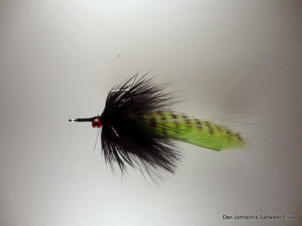 Red Whacker Black Barred Chartreuse - IN160B