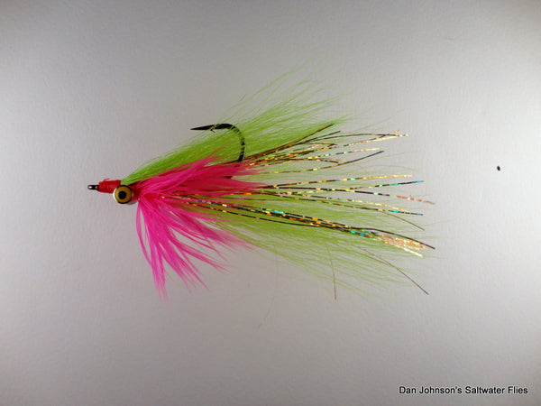 Bearded Clouser - Hot Pink Chartreuse IN164