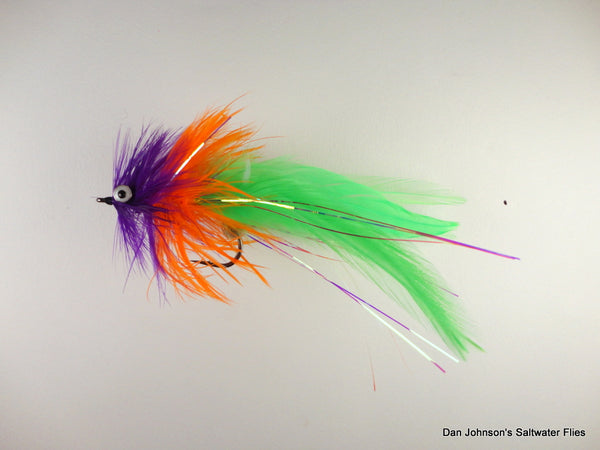 Deep Silhouette - Purple Orange Chartreuse  IN197B