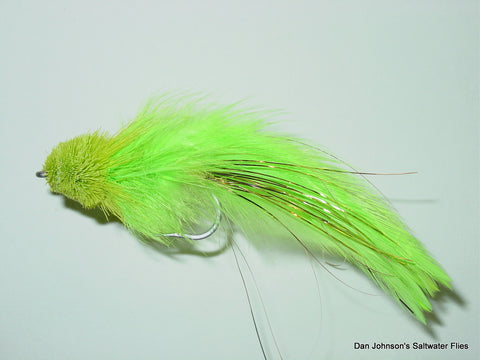 Pusherhead Shark Fly - Chartreuse  GS035