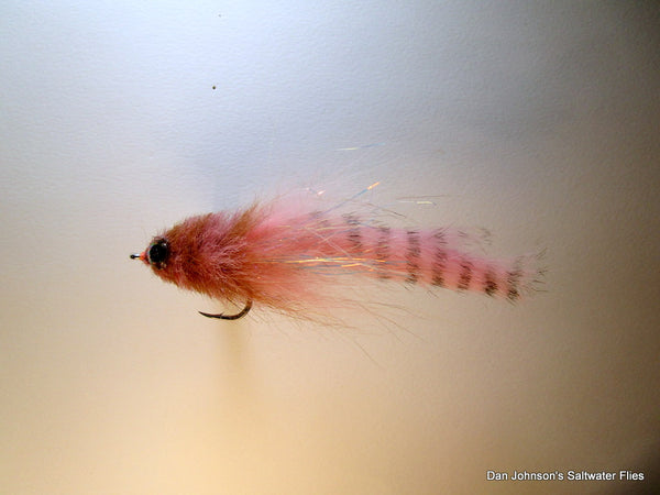 Brush Bunny - Pink Tan Barred Pink TP092