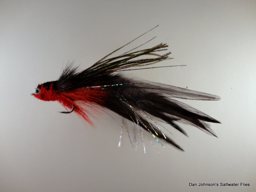 Flat Nose Andino Deceiver - Red Black, Hackle IF186A