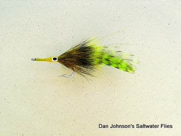 Juvenile Tarpon - Yellow Chartreuse Grizzly BTP01