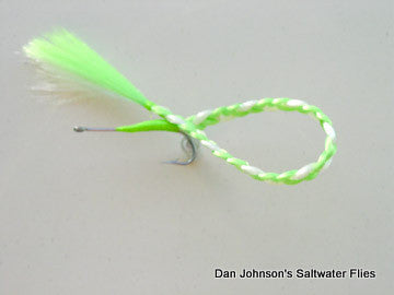 Braided Barracuda - Chartreuse White  GS015