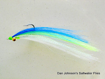 Offshore Clouser- Blue Chartreuse White  GS020